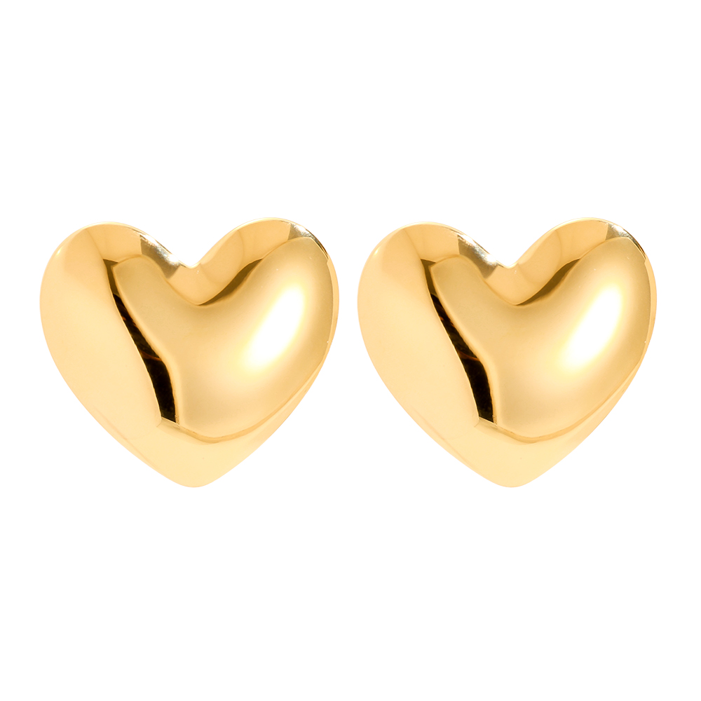 25mm Right Heart stainless steel earrings       
