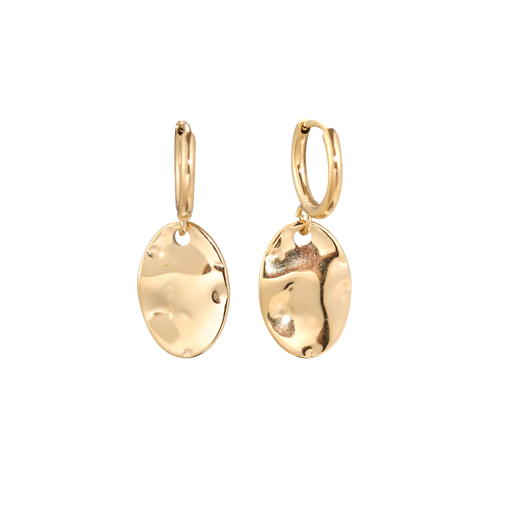 Stainless steel earrings Irregular Plate
