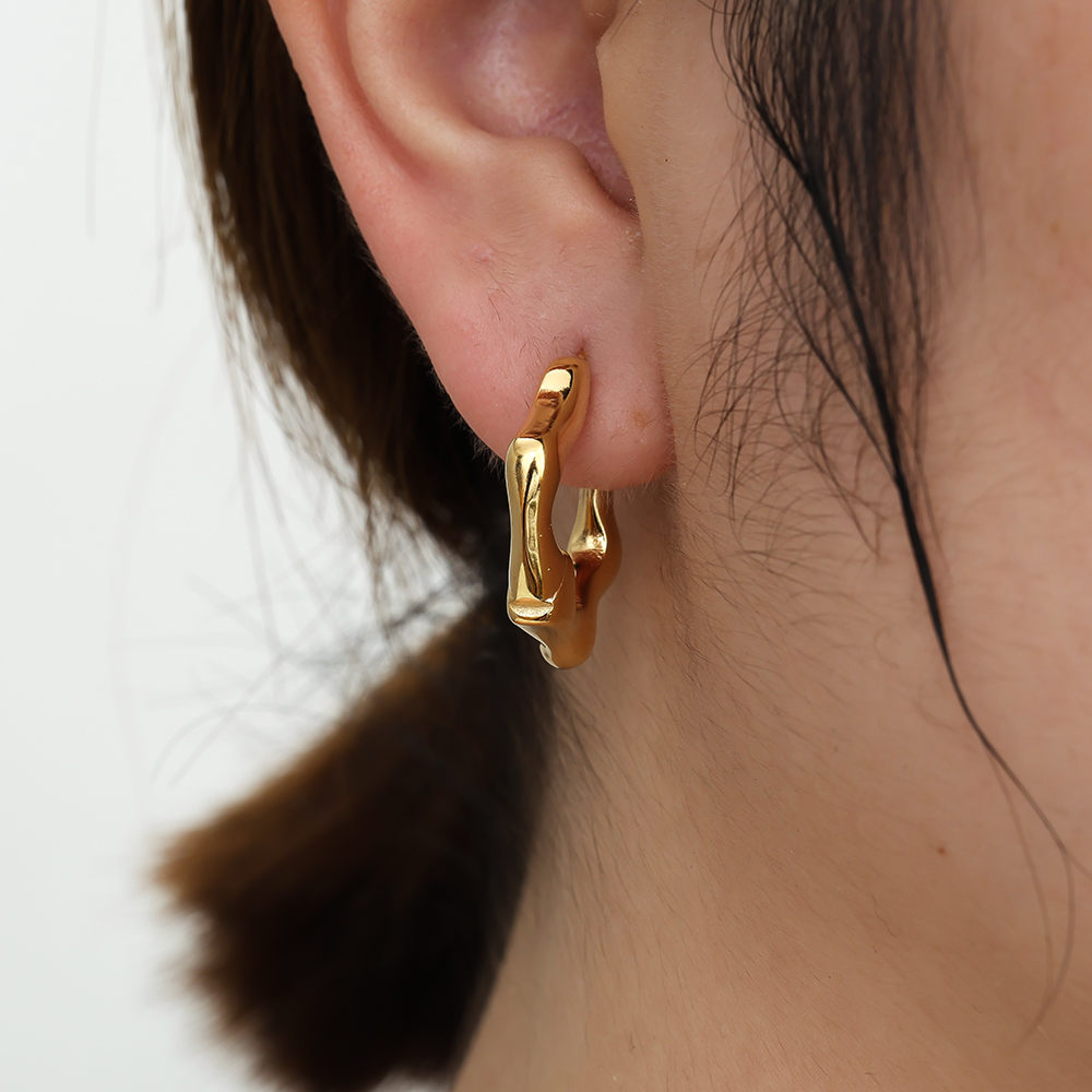 Stainless steel earrings Bamboo Jack