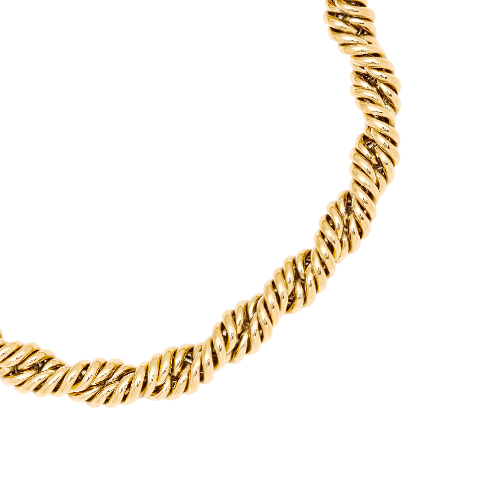 16cm heavy twist stainless steel bracelet      