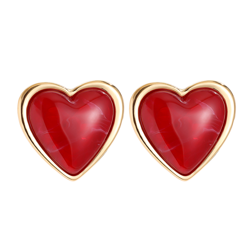 35mm Big Size Heart stainless steel earrings        