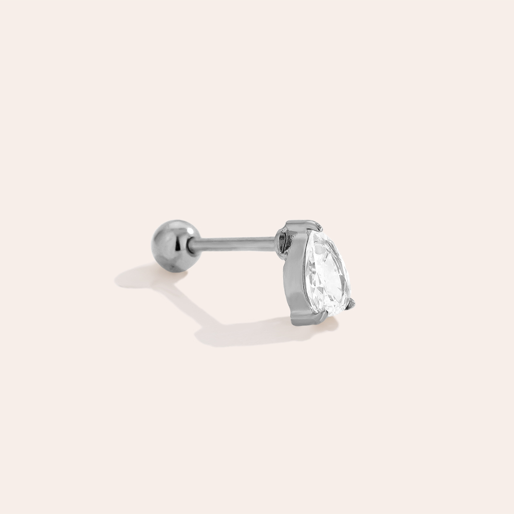 6mm Mini Diamond Drop stainless steel piercing     