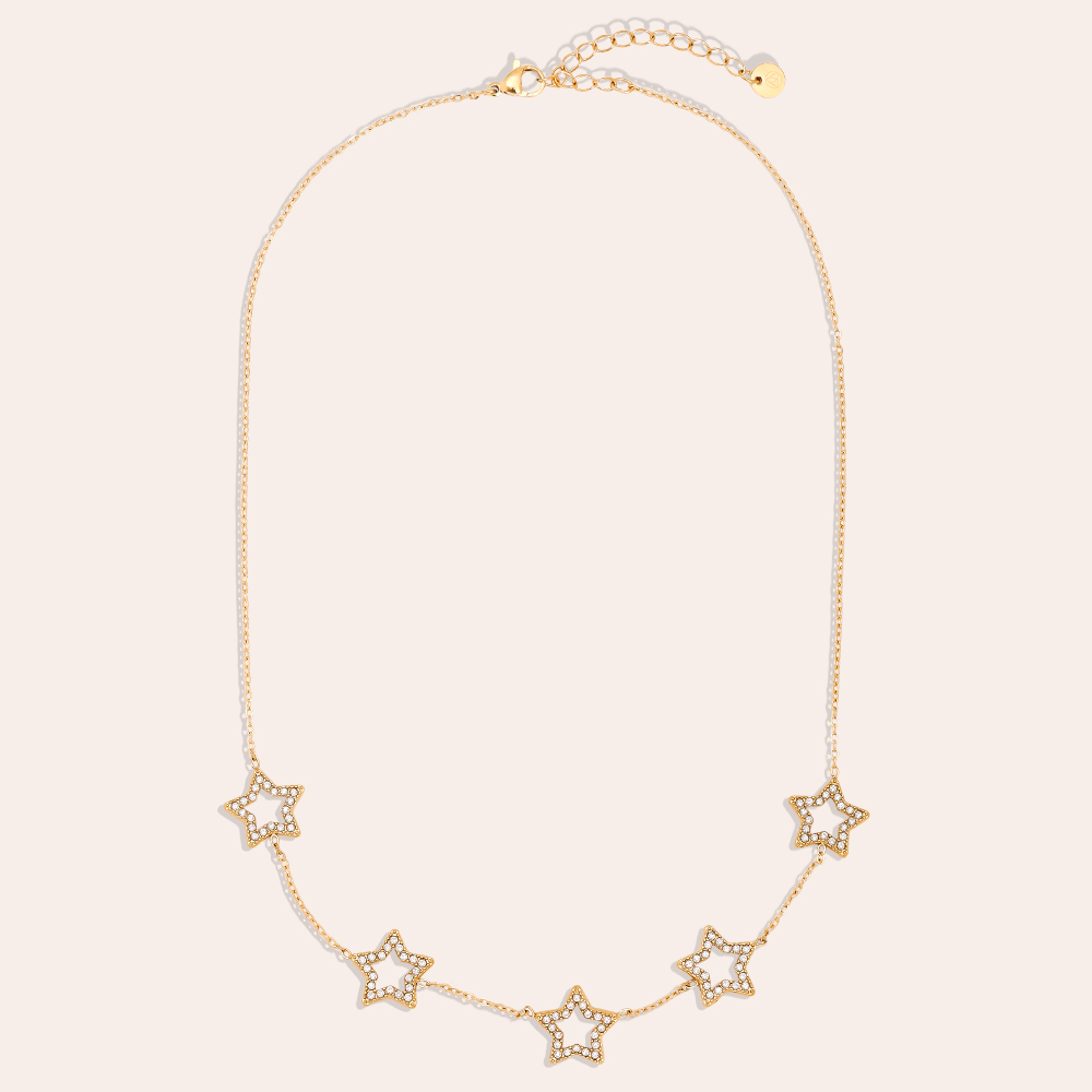 41cm Sparkling Star stainless steel necklace     41cm Sparkling Star stainless steel necklace