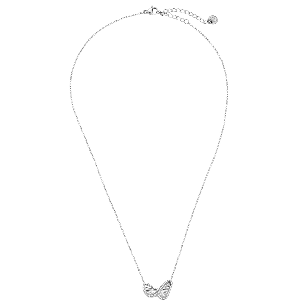 40cm Like Diamond Butterfly Stainless Steel Necklace       
