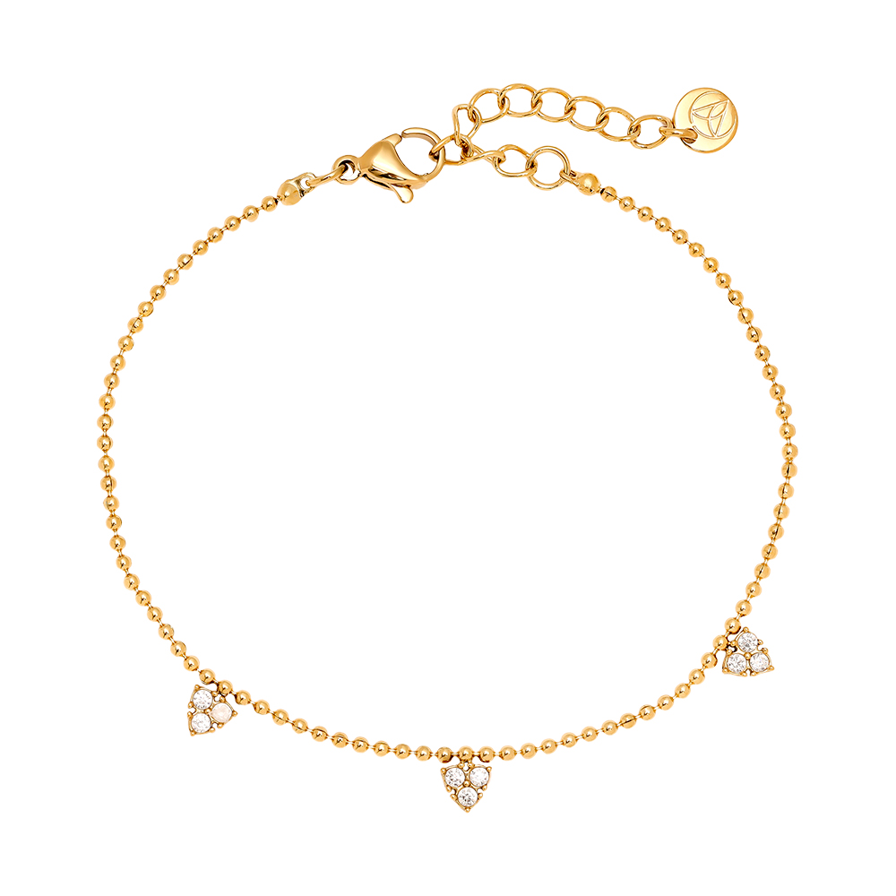 15cm Diamond Dots stainless steel bracelet       