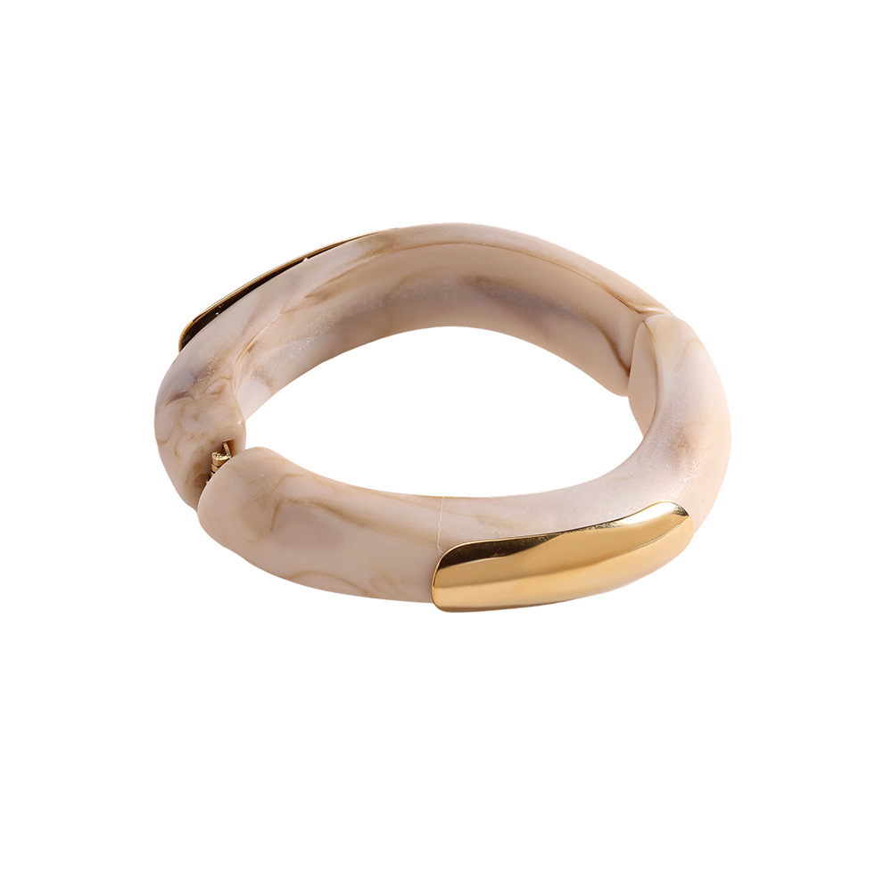 Stainless steel bangle Adjustable resin 