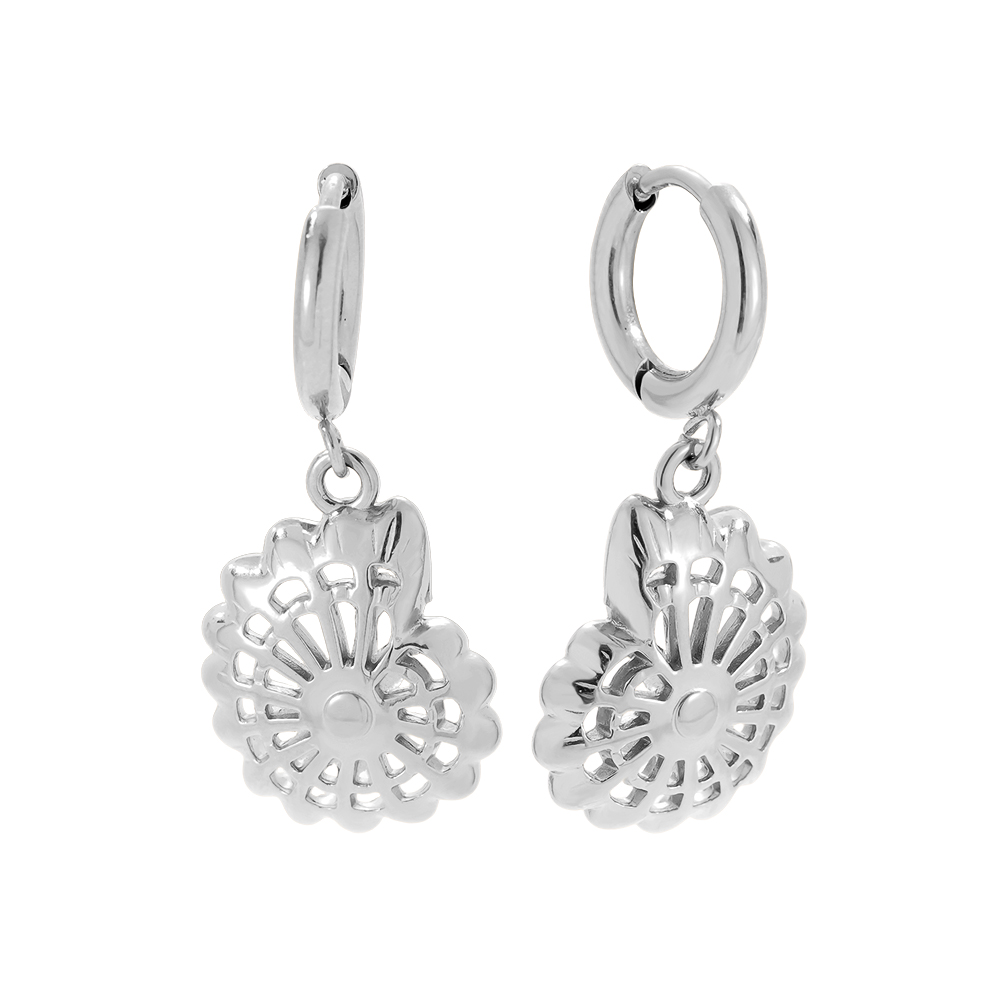 3.2cm Nice Snail stainless steel earrings        