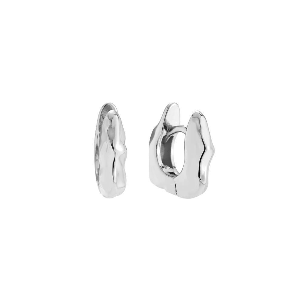 Gold-plated earrings 0.9cm Like Cycle