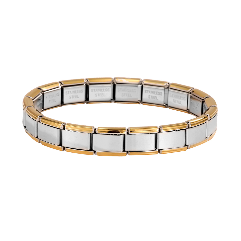 adjustable modular charms stainless steel bracelet    