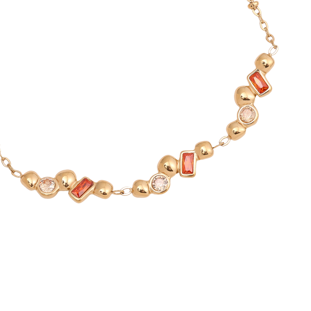 17cm Nice Diamond With Deco stainless steel bracelet  