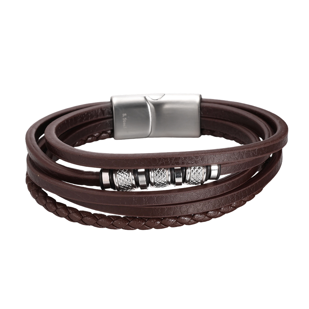  Stainless steel strap with PU multi-layered design