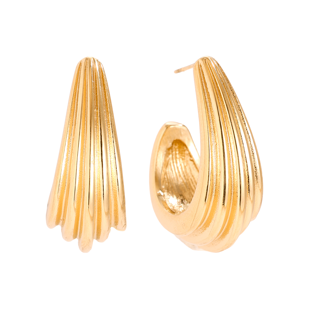 30mm Pro Elegance Flow stainless steel earrings       