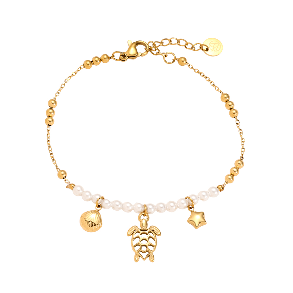 17cm Turtle Shell stainless steel bracelet