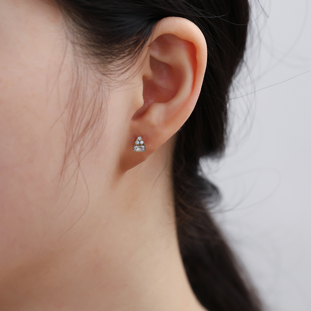 5mm Mini Diamond Group stainless steel piercing       
