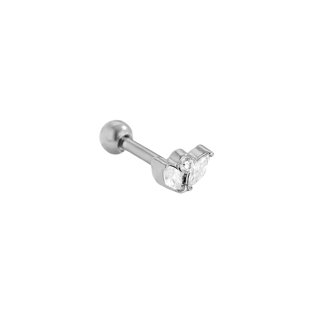 5mm Mini Diamond Crown stainless steel piercing      
