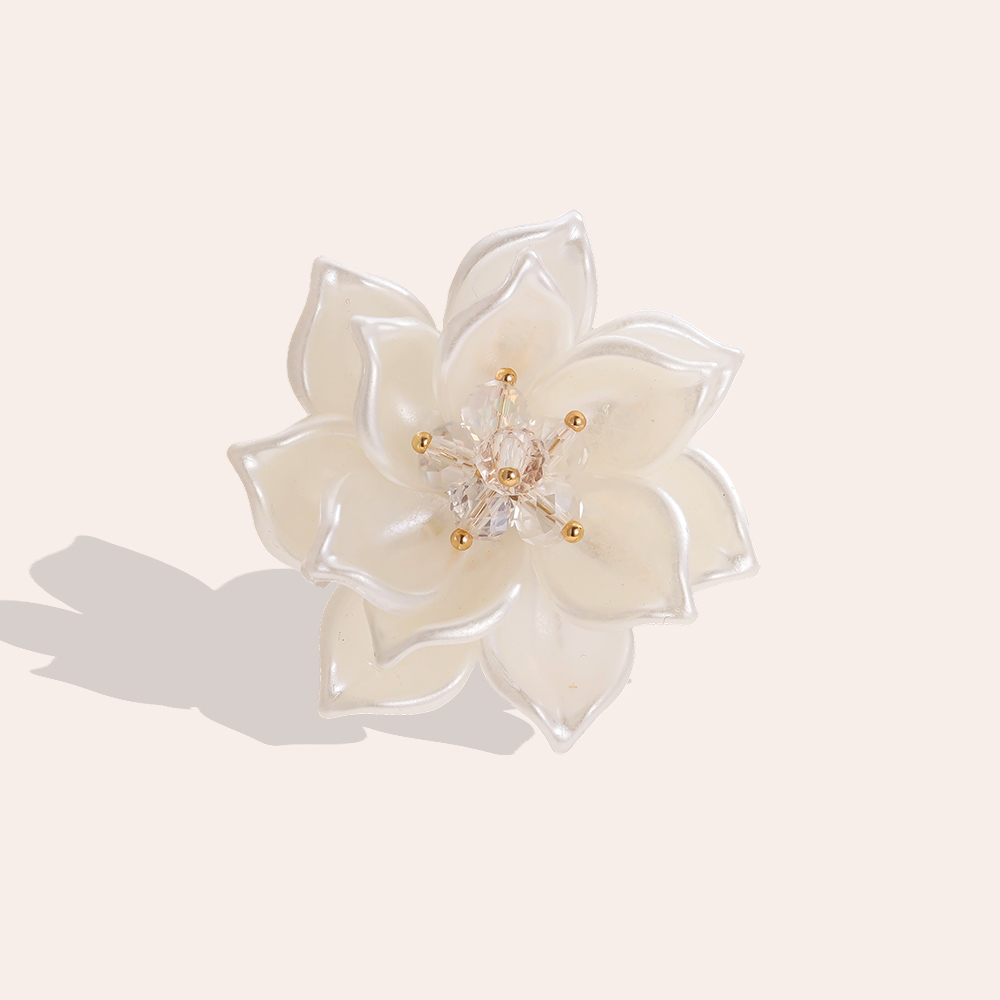 45mm flower decorative button brooch