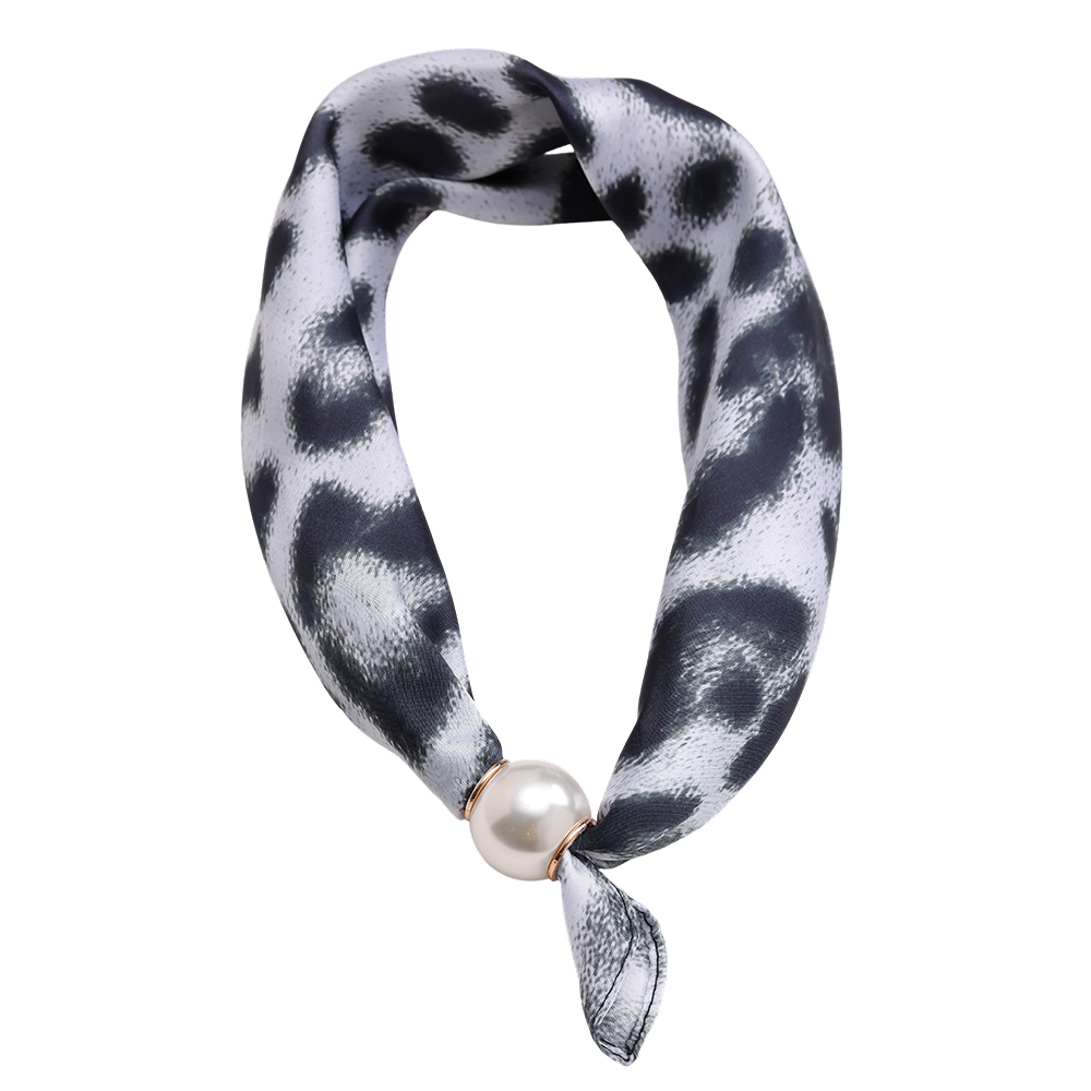 43cm Two colour variations leopard pattern beaded scarf  