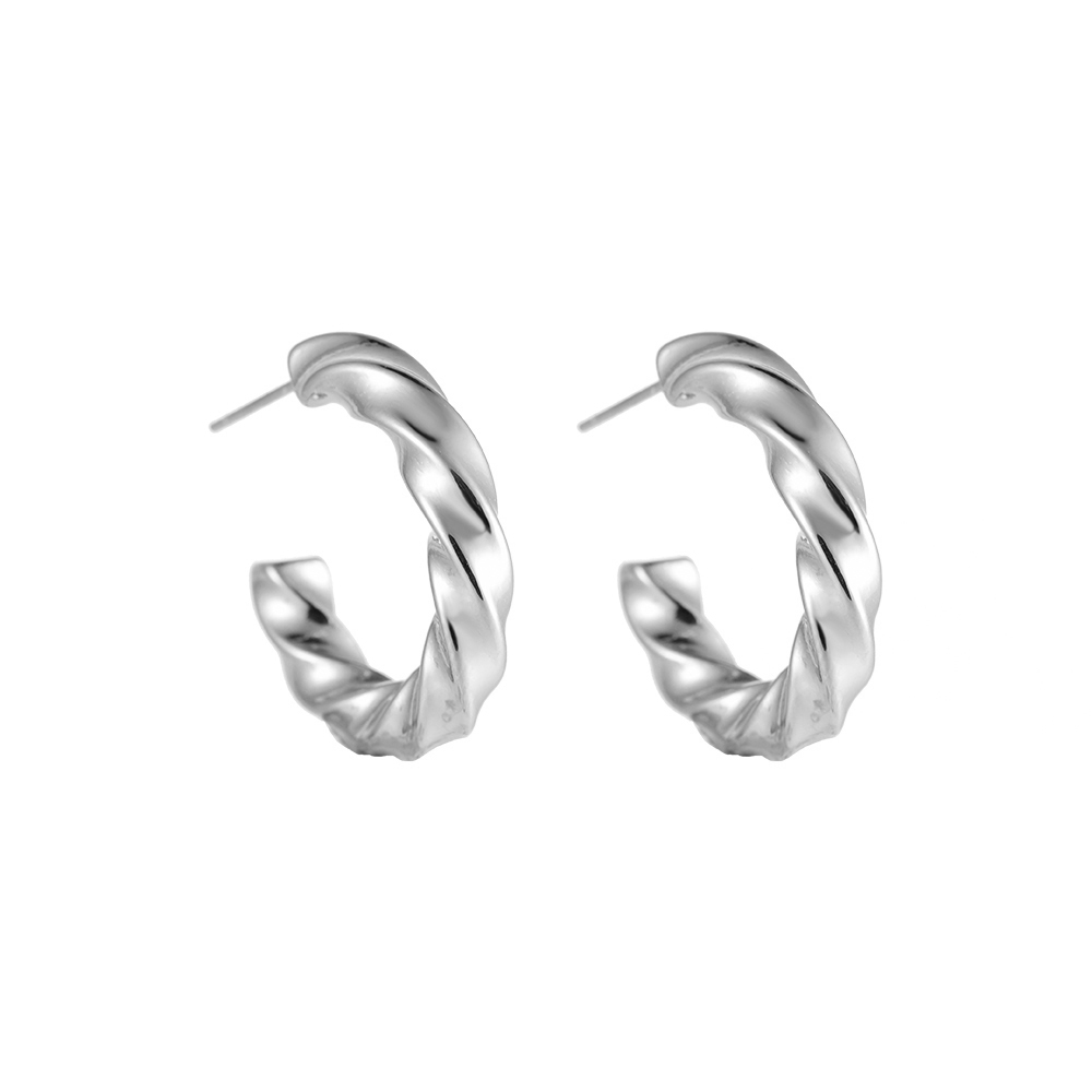 Stainless steel earrings Halka Twist