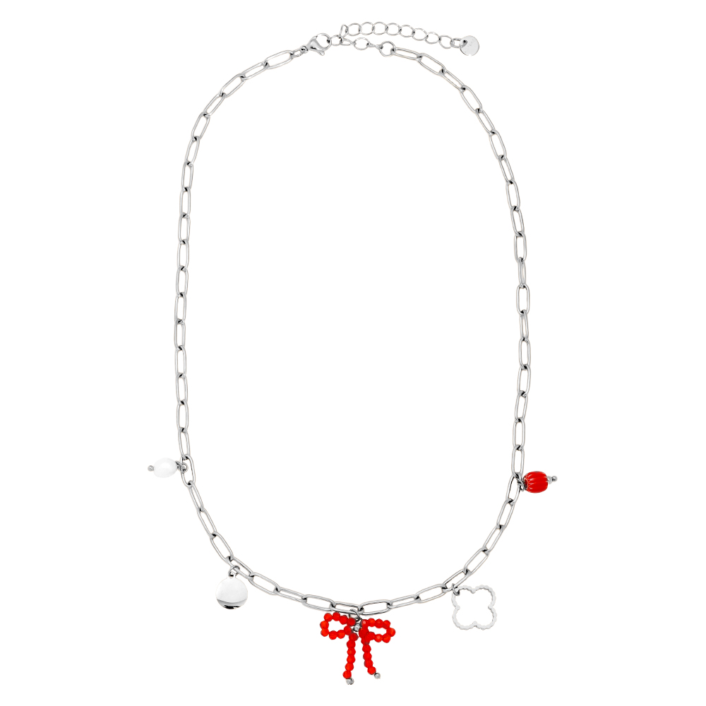 43cm Sweet Various Charms stainless steel necklace        43cm Sweet Various Charms stainless steel necklace