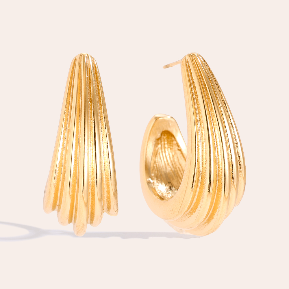 30mm Pro Elegance Flow stainless steel earrings        30mm Pro Elegance Flow stainless steel earrings