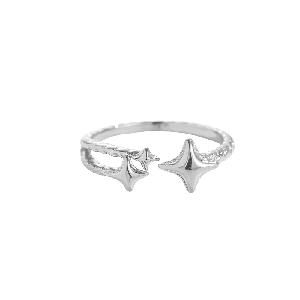 Falling Star stainless steel ring   