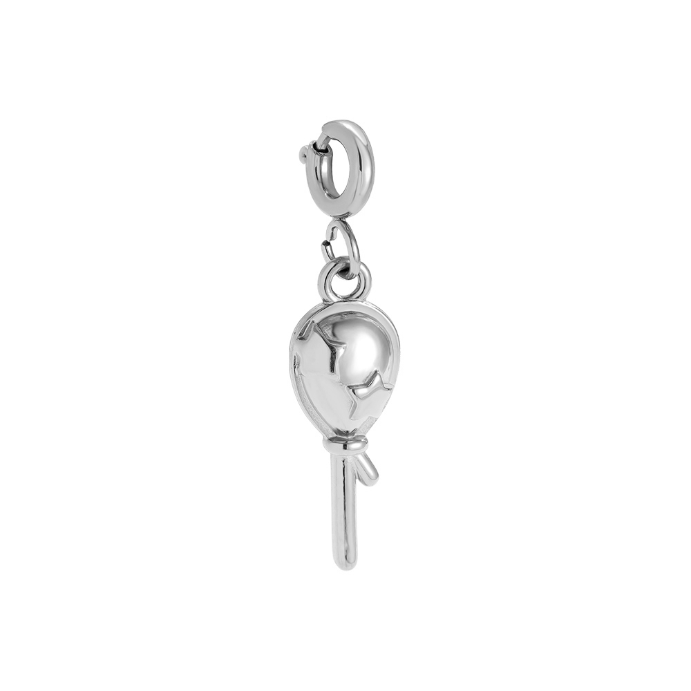 20.7mm Spring Clasp Balloon Stainless Steel Pendant    
