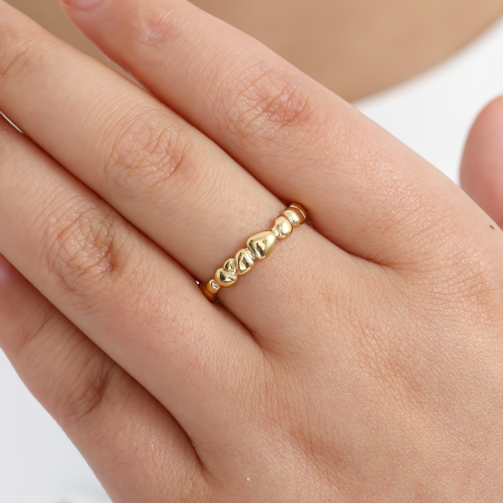Many Different Dots stainless steel ring    