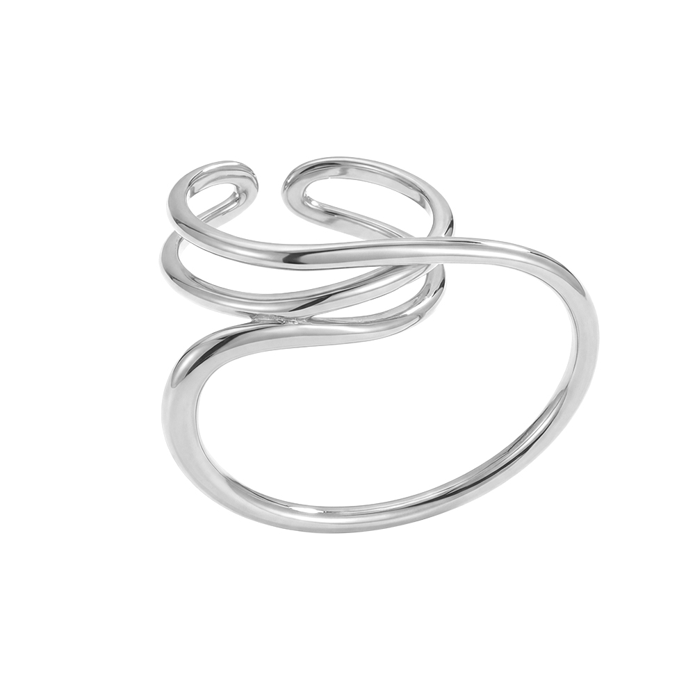 Adjustable loose lines stainless steel ring    