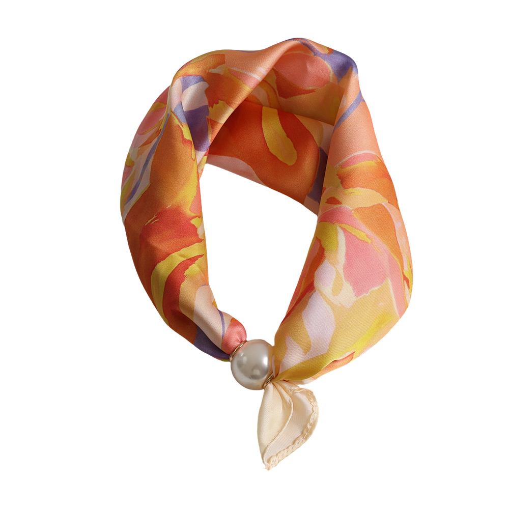 43cm watercolour pattern beaded scarf