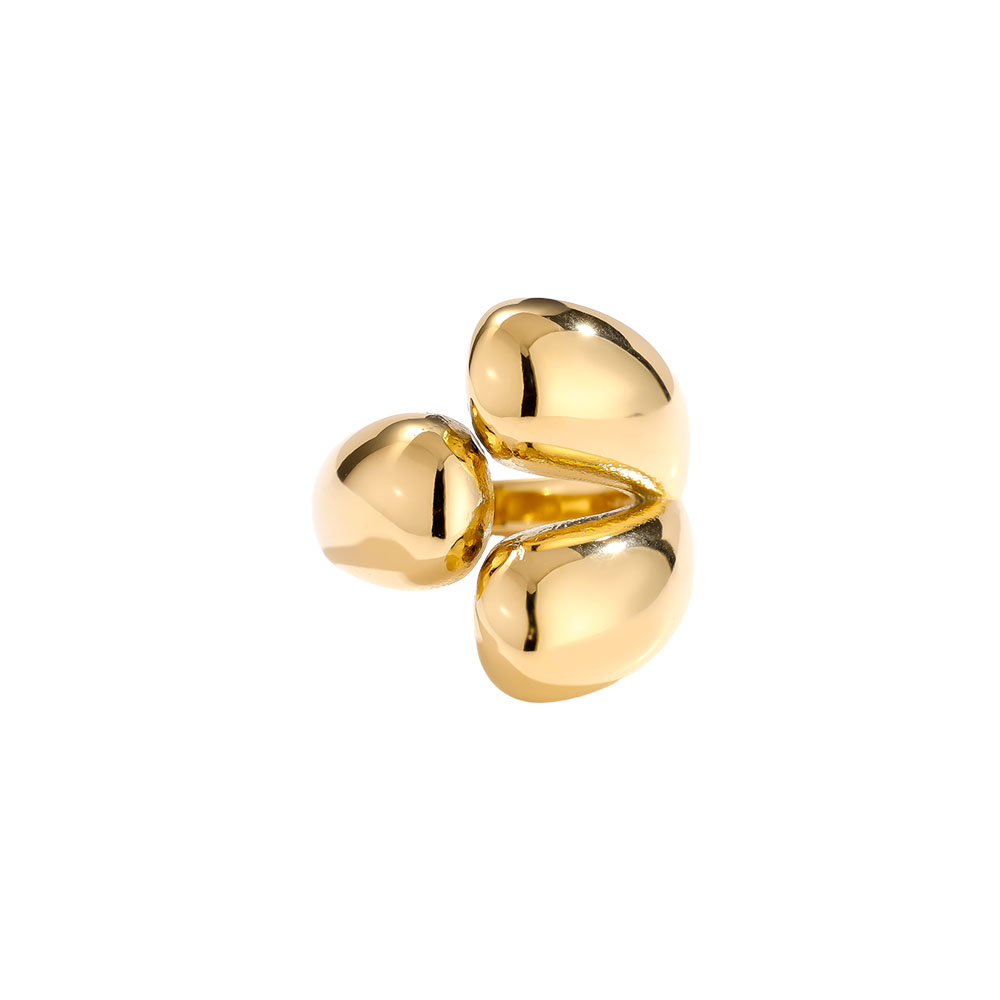 Three Drops stainless steel ring