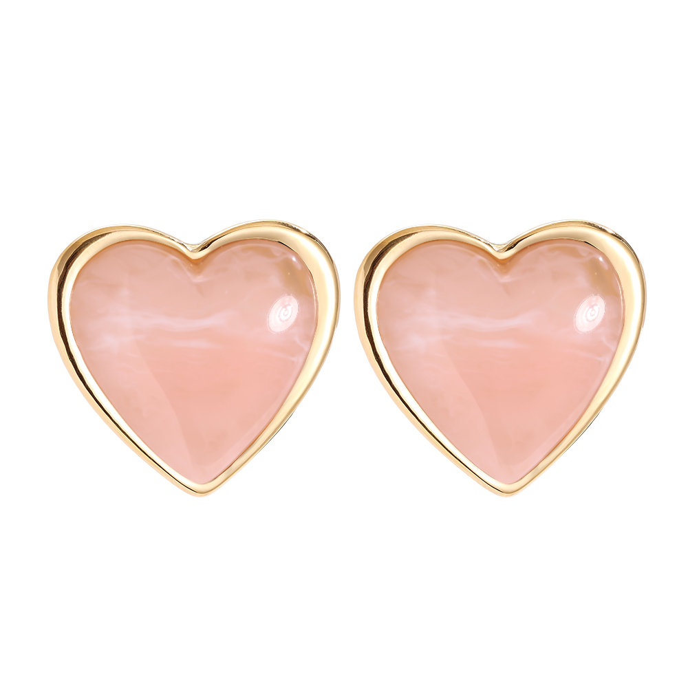 35mm Big Size Heart stainless steel earrings        