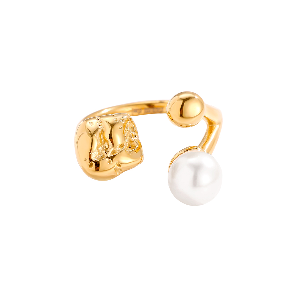 Stainless steel ring Pearl In Design