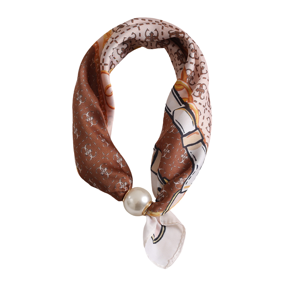 43cm Delicate ornamental pattern beaded scarf