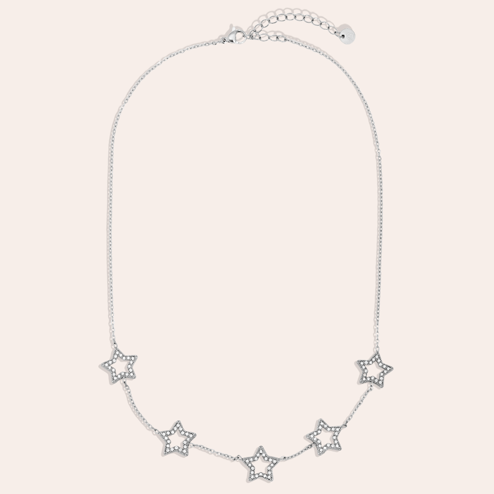 41cm Sparkling Star stainless steel necklace     41cm Sparkling Star stainless steel necklace