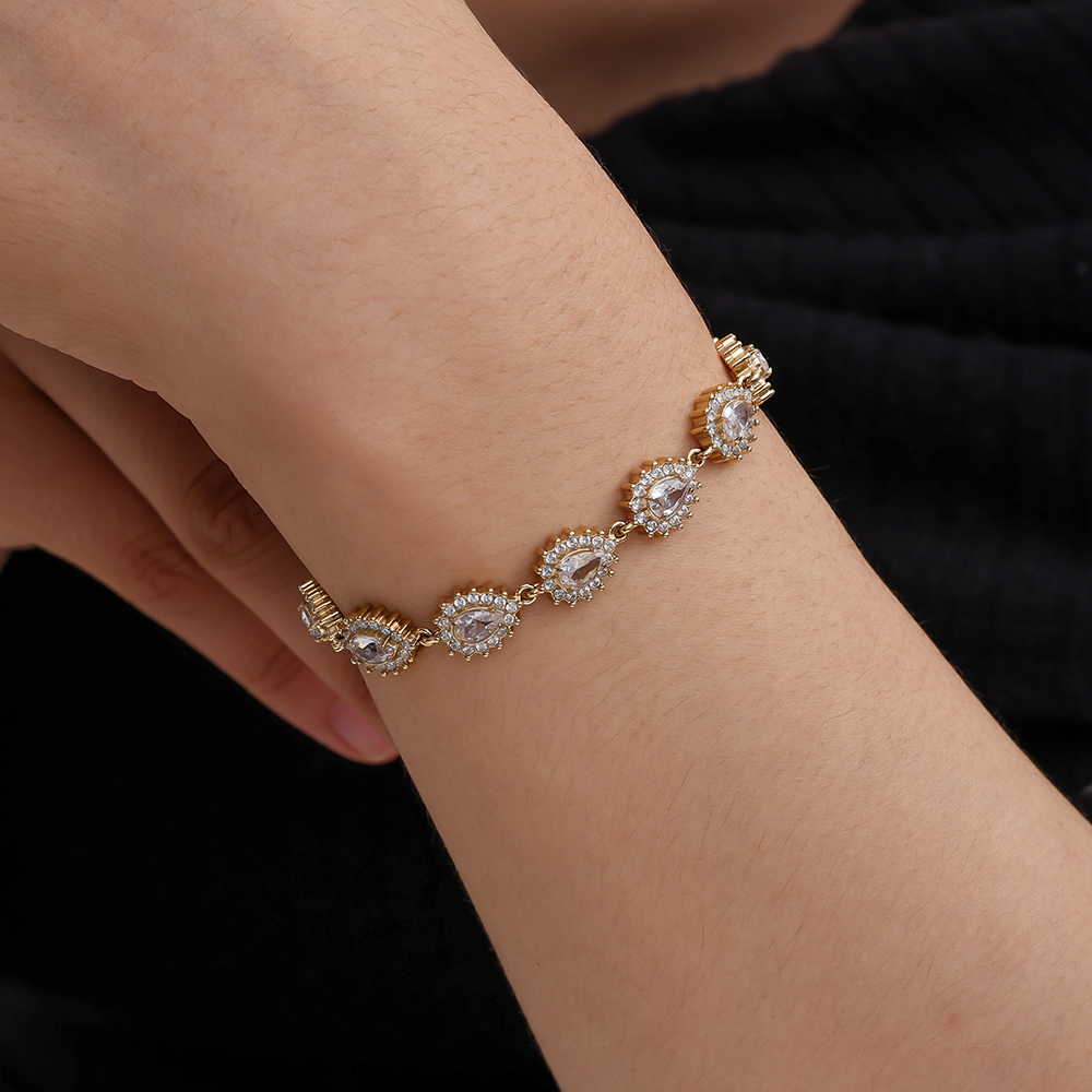 17cm Nice Diamond Chain stainless steel bracelet    