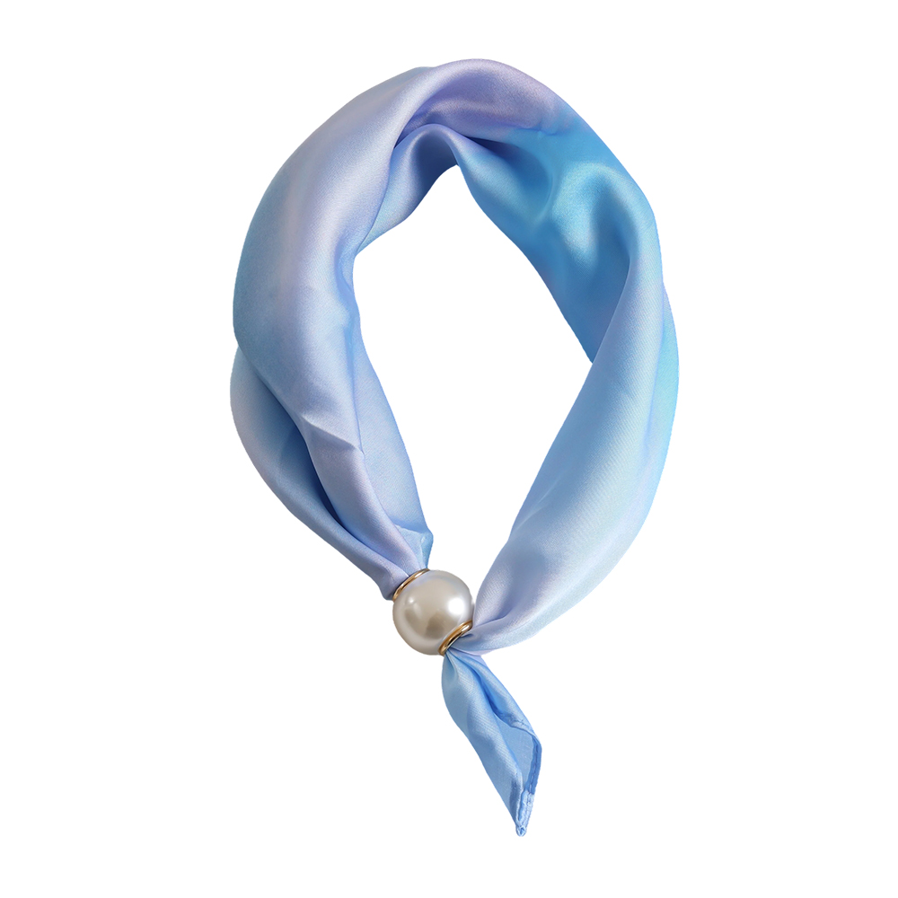 43cm blue beaded scarf     