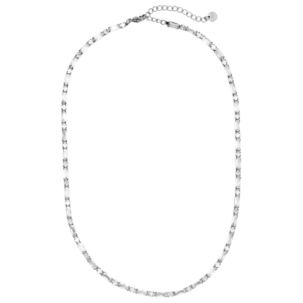 40cm Diamond Cube And Dot Chain Stainless Steel Necklace       40cm Diamond Cube And Dot Chain Stainless Steel Necklace
