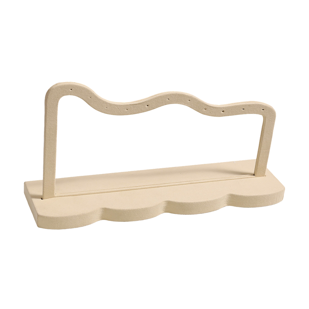 Display: 29 x 15 x 8 cm, beige earrings    
