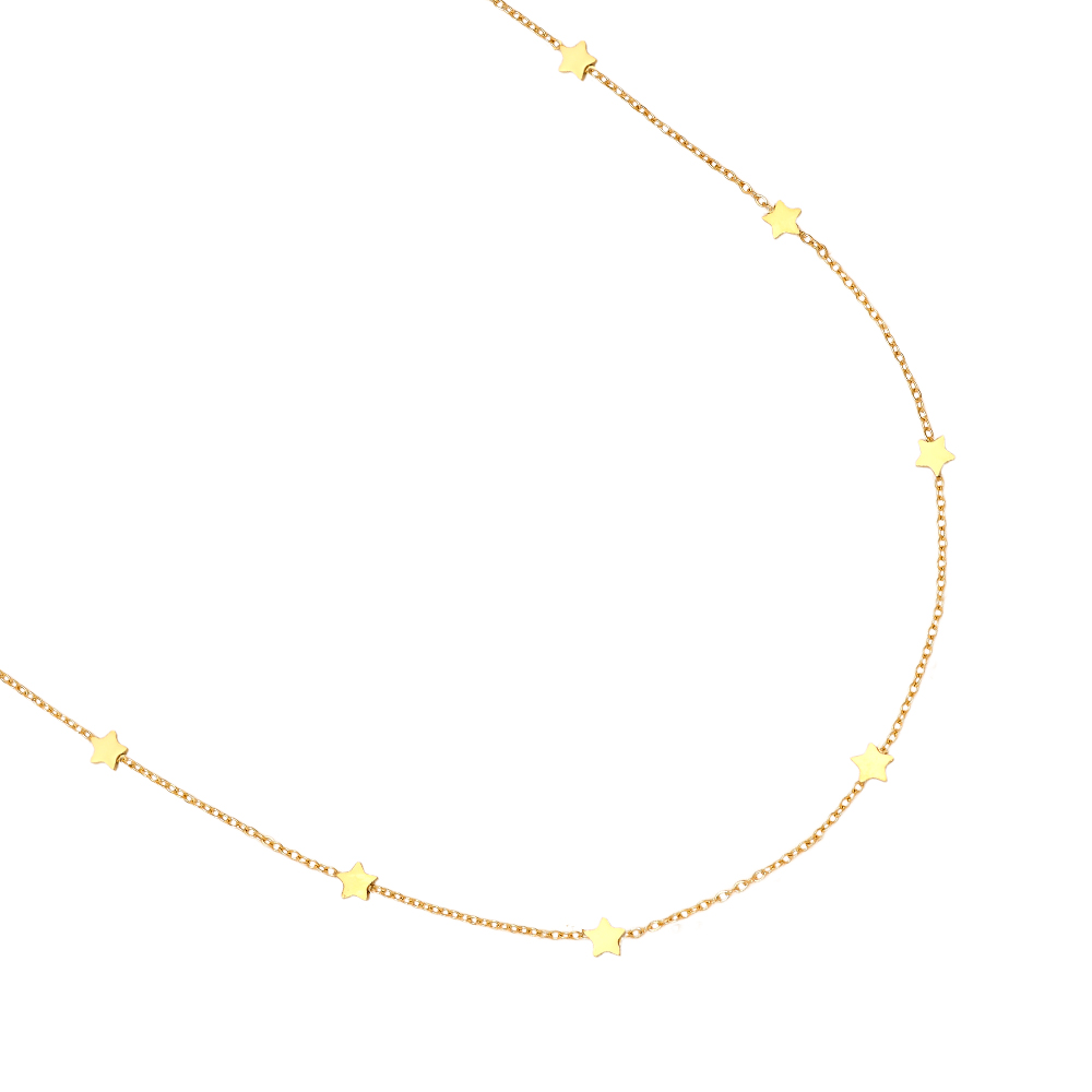 40cm Mini Stars Chain stainless steel necklace    