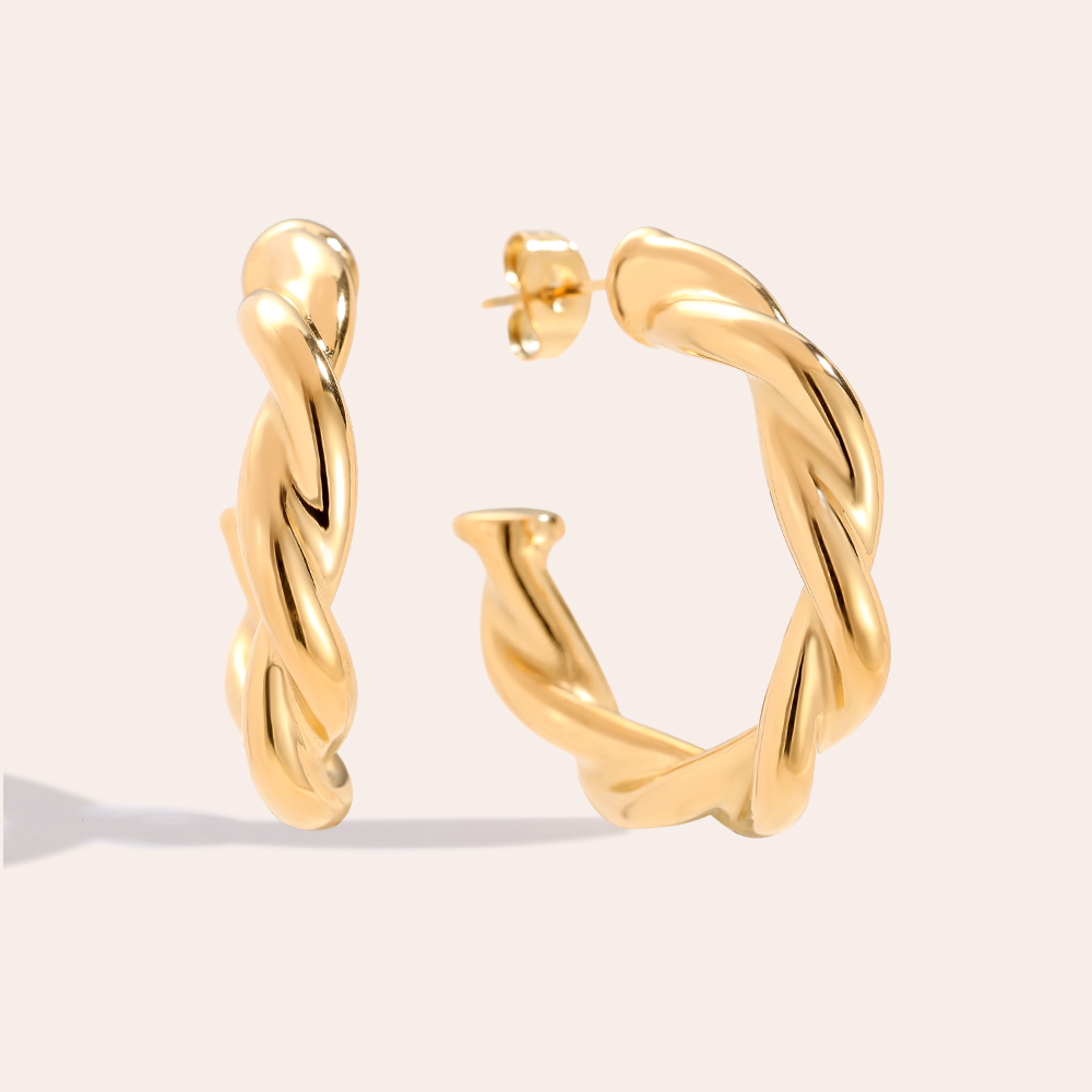 30mm Nice Circle stainless steel earrings