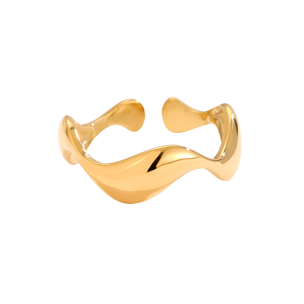 Many Waves stainless steel ring    