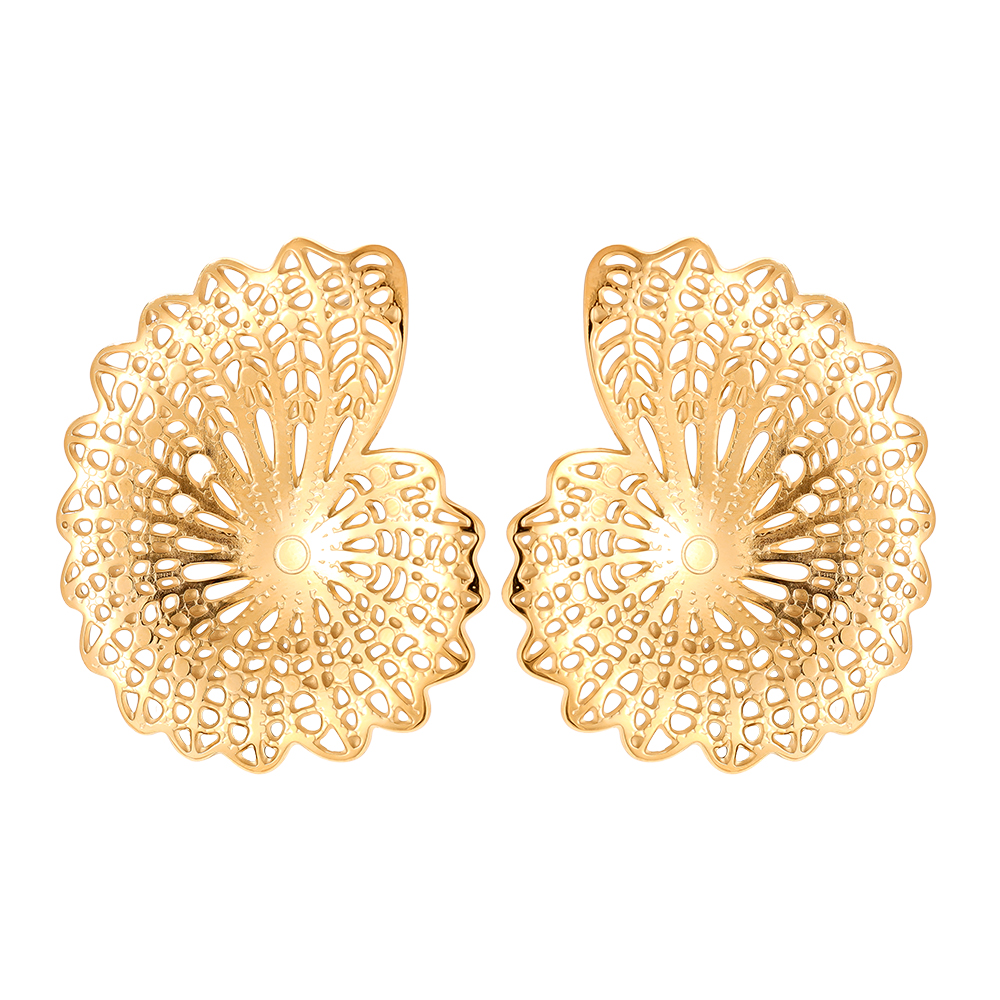 45mm Nice Conch stainless steel earrings   