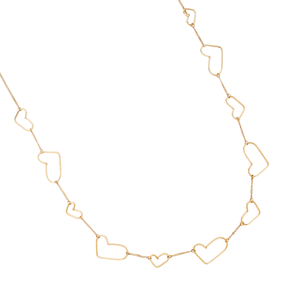 90cm Cool Hearts stainless steel necklace     90cm Cool Hearts stainless steel necklace