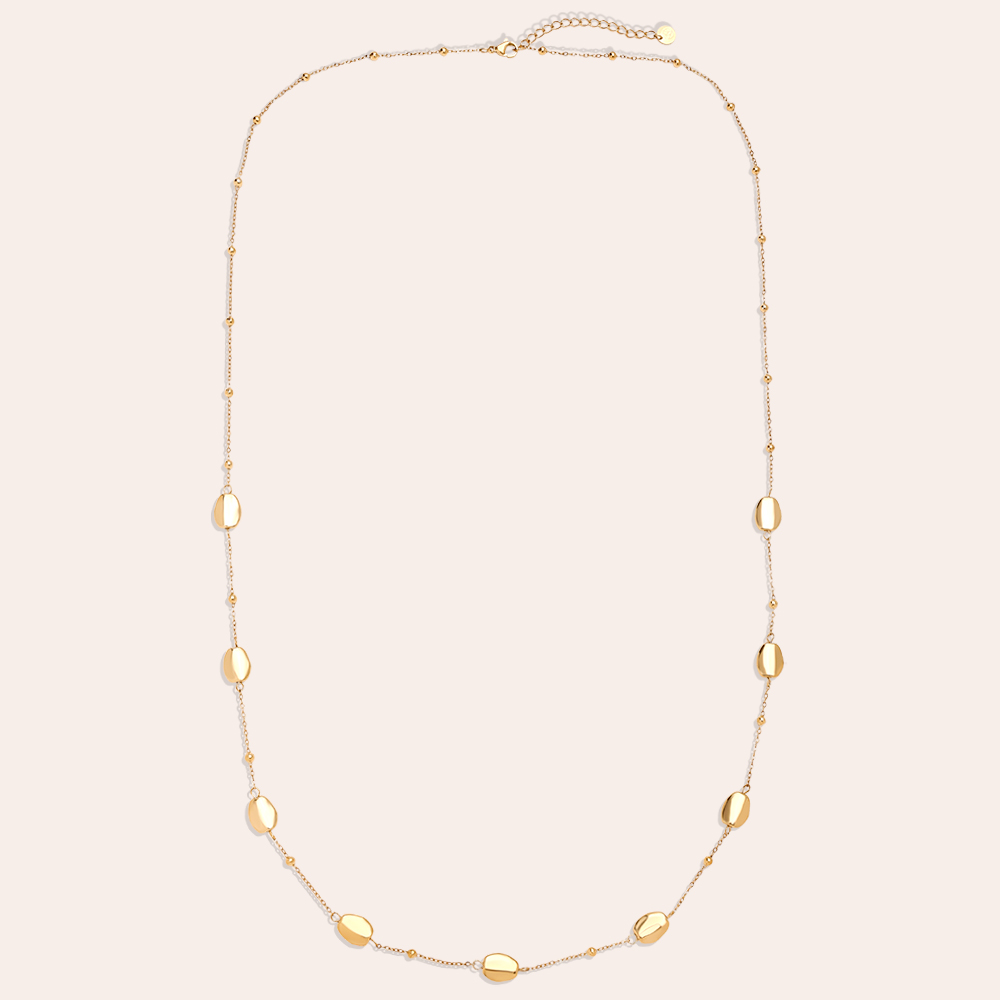 80cm Uneven Oval Chain stainless steel necklace   80cm Uneven Oval Chain stainless steel necklace