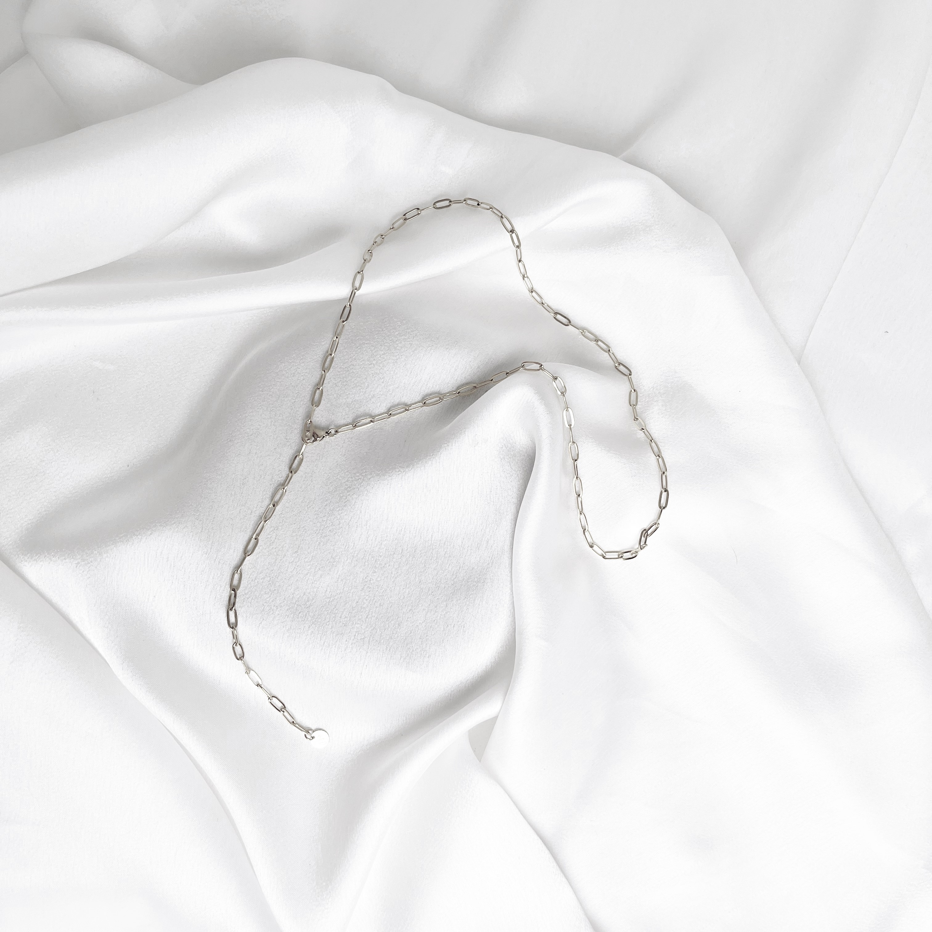 Thin Round Teresa 60 cm stainless steel chain 