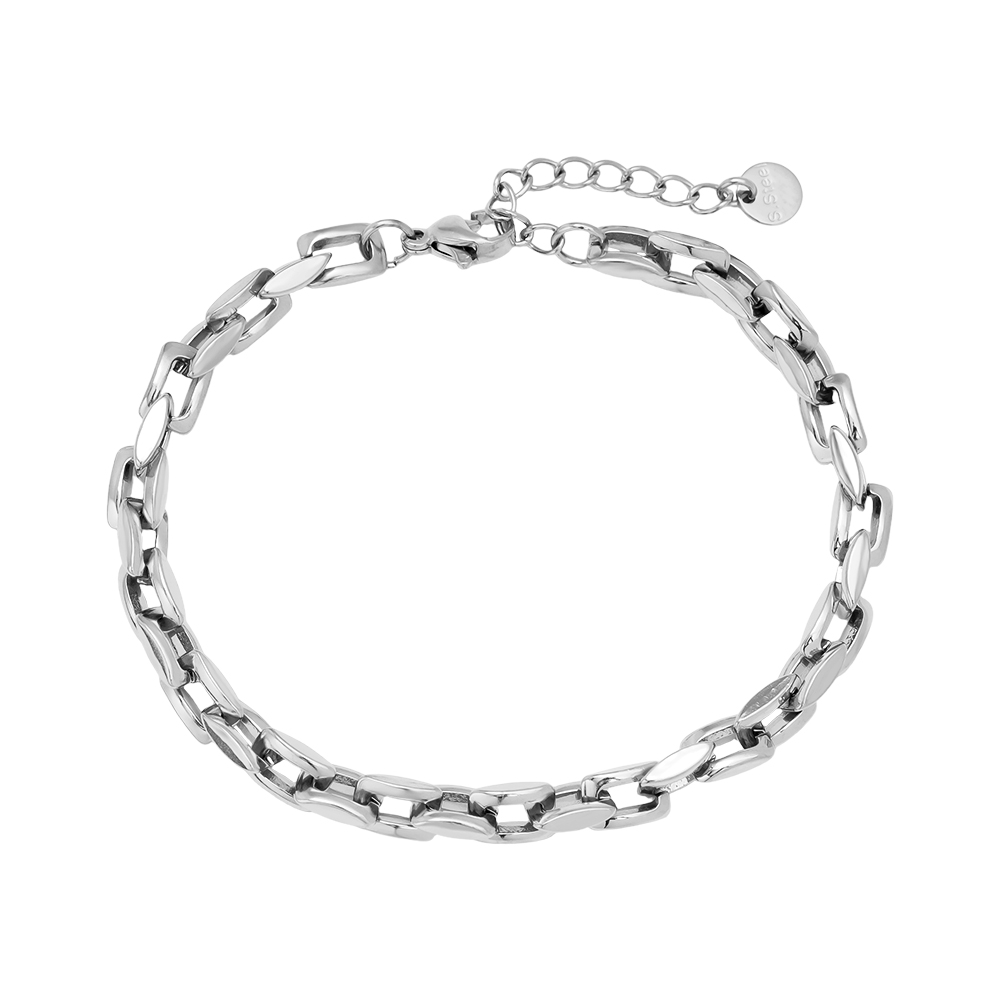 Stainless steel bracelet 16cm linked chain