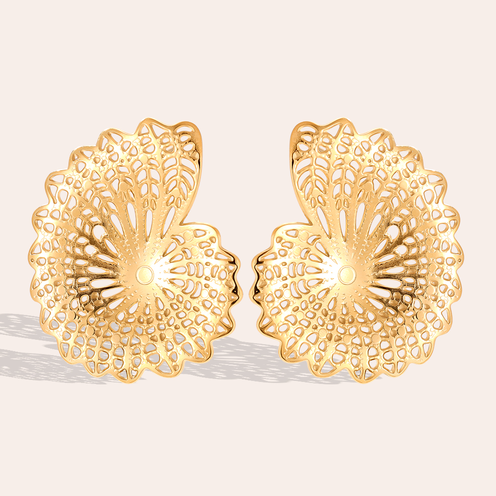 45mm Nice Conch stainless steel earrings   