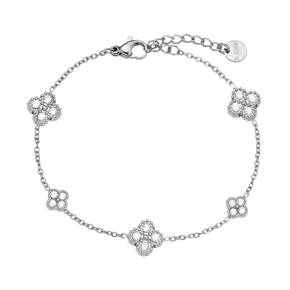 15cm Nice Lucky Flower stainless steel bracelet      15cm Nice Lucky Flower stainless steel bracelet