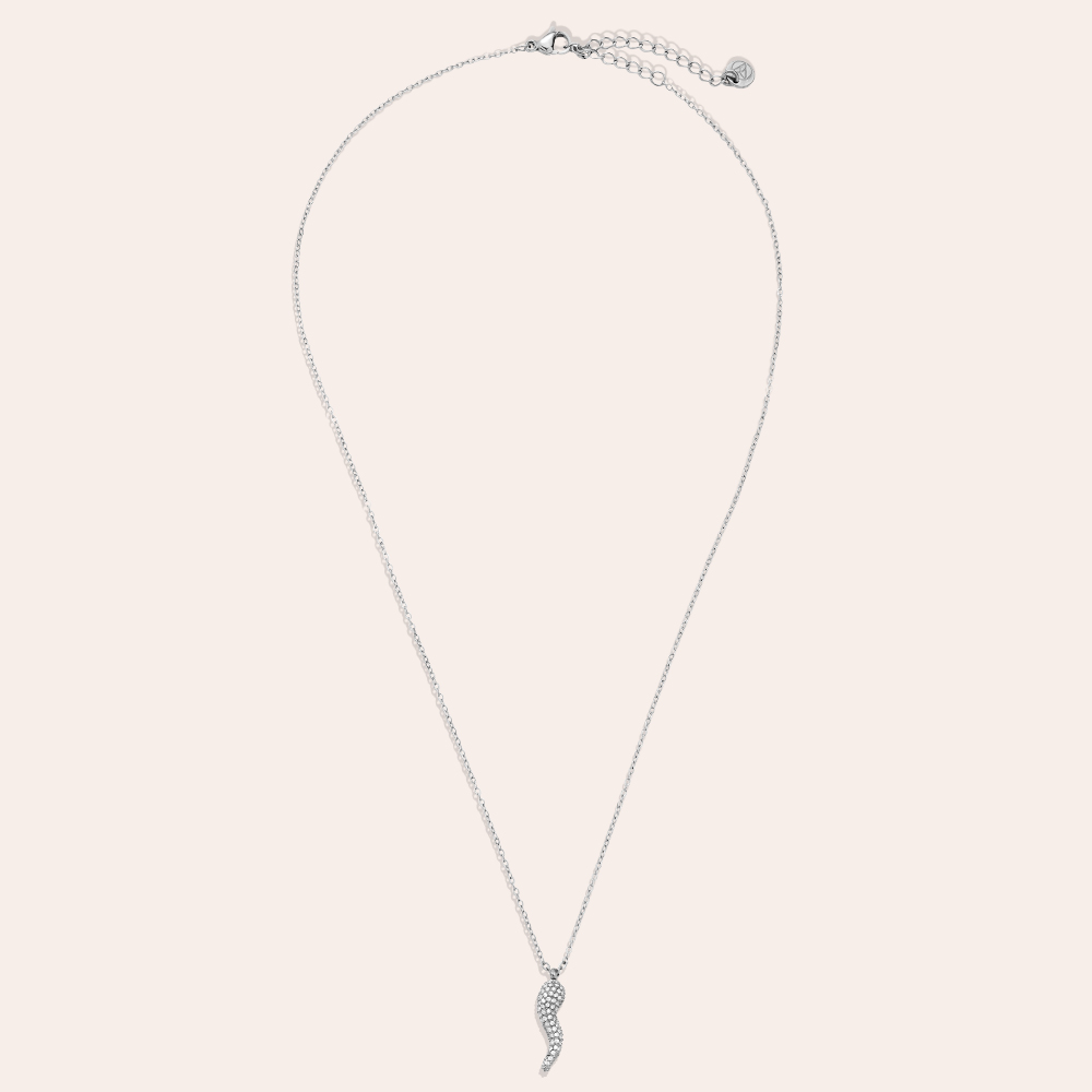 Stainless steel necklace 42cm Diamond Peper