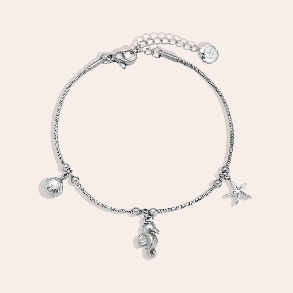 17cm Seehorse Star stainless steel bracelet 